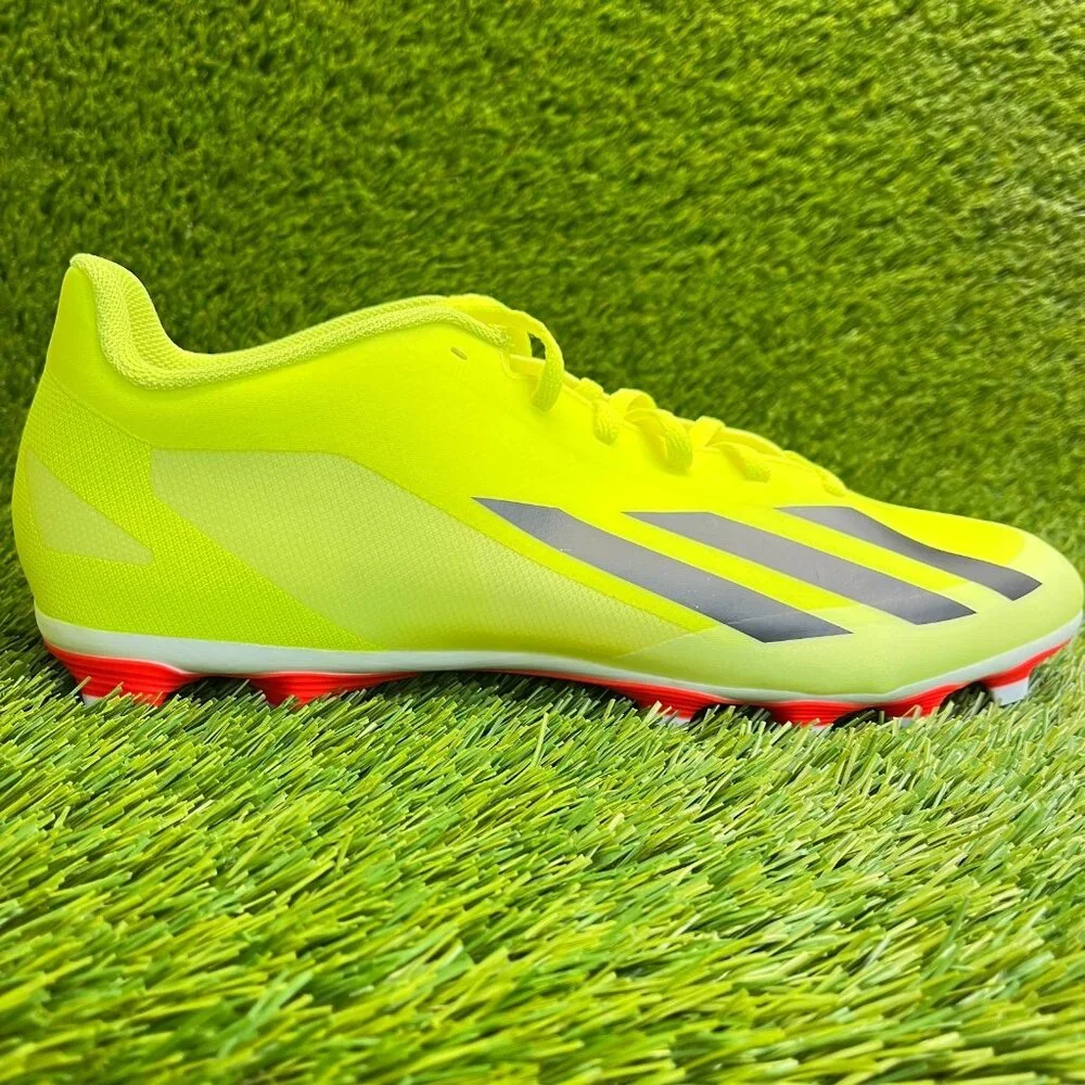 Adidas X Crazyfast Club FxG Mens Size 11 Yellow Black Running Soccer Cleats
